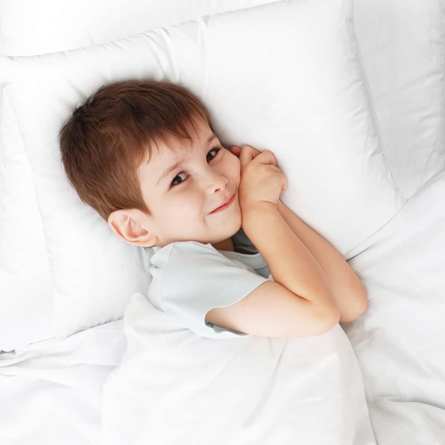 Nestl 2 Pack Toddler Pillow for Sleeping 13 x 18, Small Kids Pillow for Travel, Car, School, Nap, & Toddler Bed, Machine Washable Soft Cotton Child 2 Year Old and Up - White - Image 9