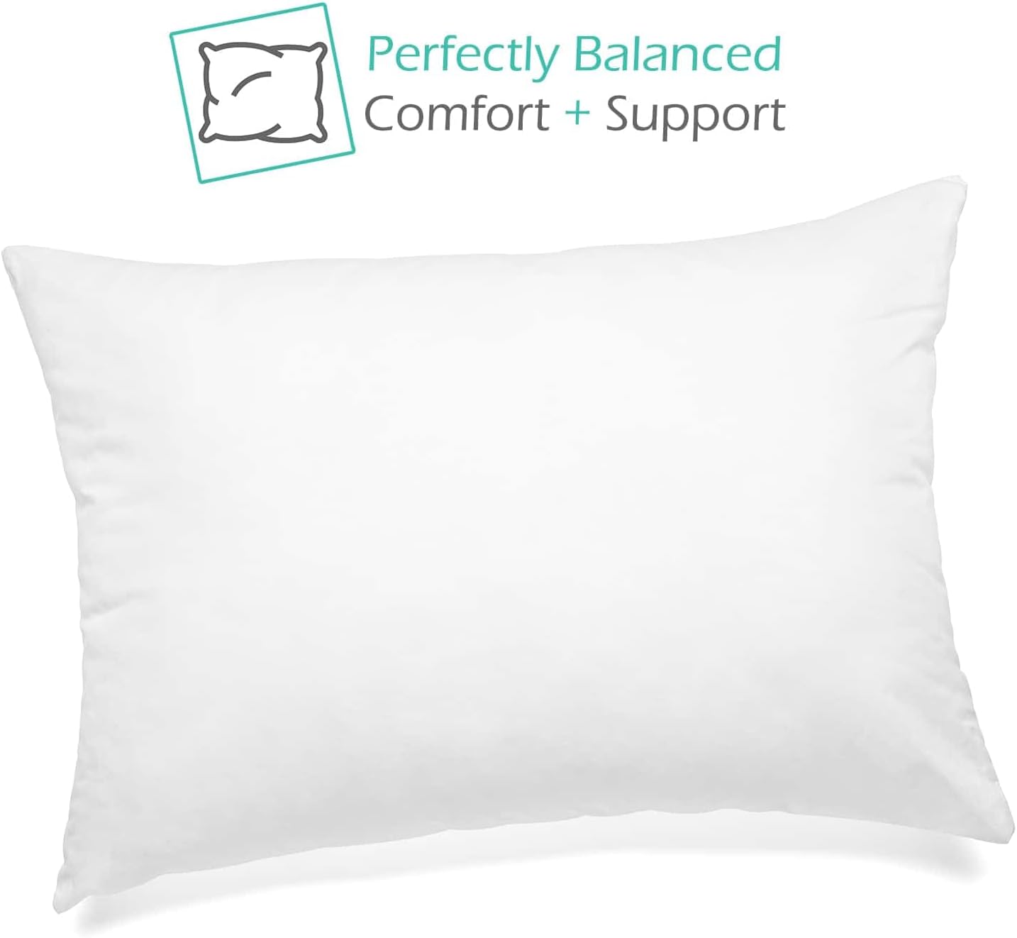 Nestl 2 Pack Toddler Pillow for Sleeping 13 x 18, Small Kids Pillow for Travel, Car, School, Nap, & Toddler Bed, Machine Washable Soft Cotton Child 2 Year Old and Up - White - Image 3