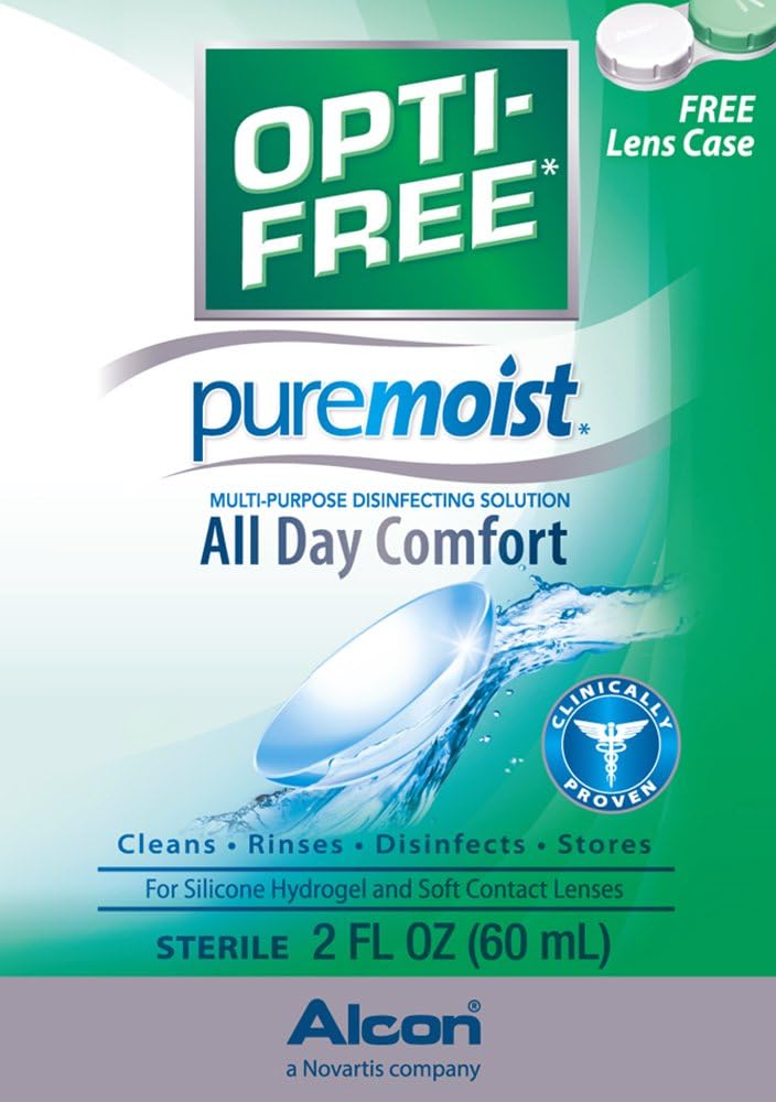 Opti-Free Puremoist Multi-Purpose Contact Lens Cleaning and Disinfecting Solution with Lens Case, 2 Fl Oz (Pack of 1) - Image 5