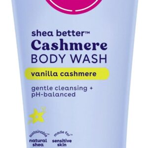 eos Travel Vanilla Cashmere Body Wash- Travel Size Body Wash, Hydrating, Moisturizing, Toiletries, Mini, Shea Butter, 2.5 fl oz