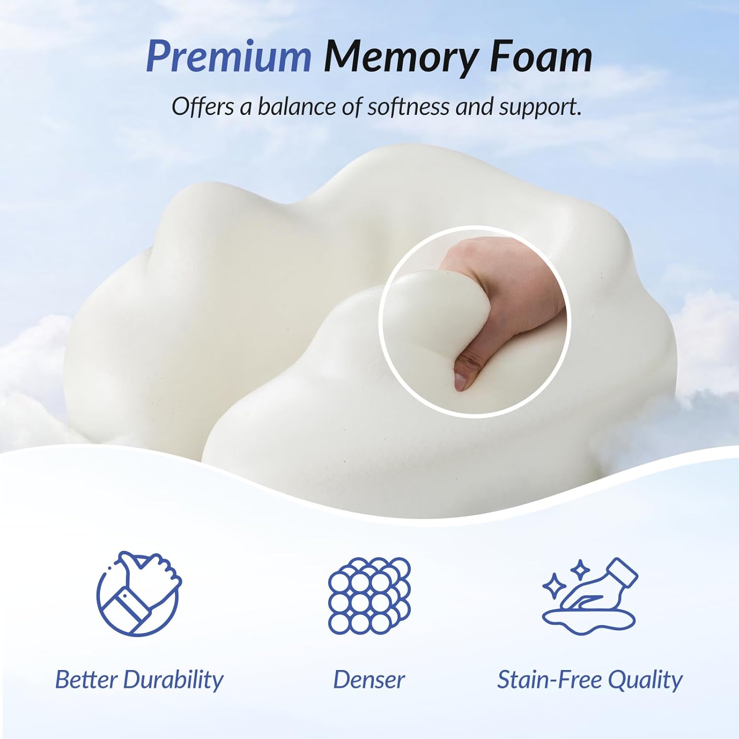 ZIKEE Ergonomic Travel Neck Pillow for Airplane, Dual-Hold Design to Stabilize Head and Neck on Flights, Ear-Free Memory Foam Airplane Travel Pillow, Quality Carrying Case, Breathable & Washable Cover - Image 5