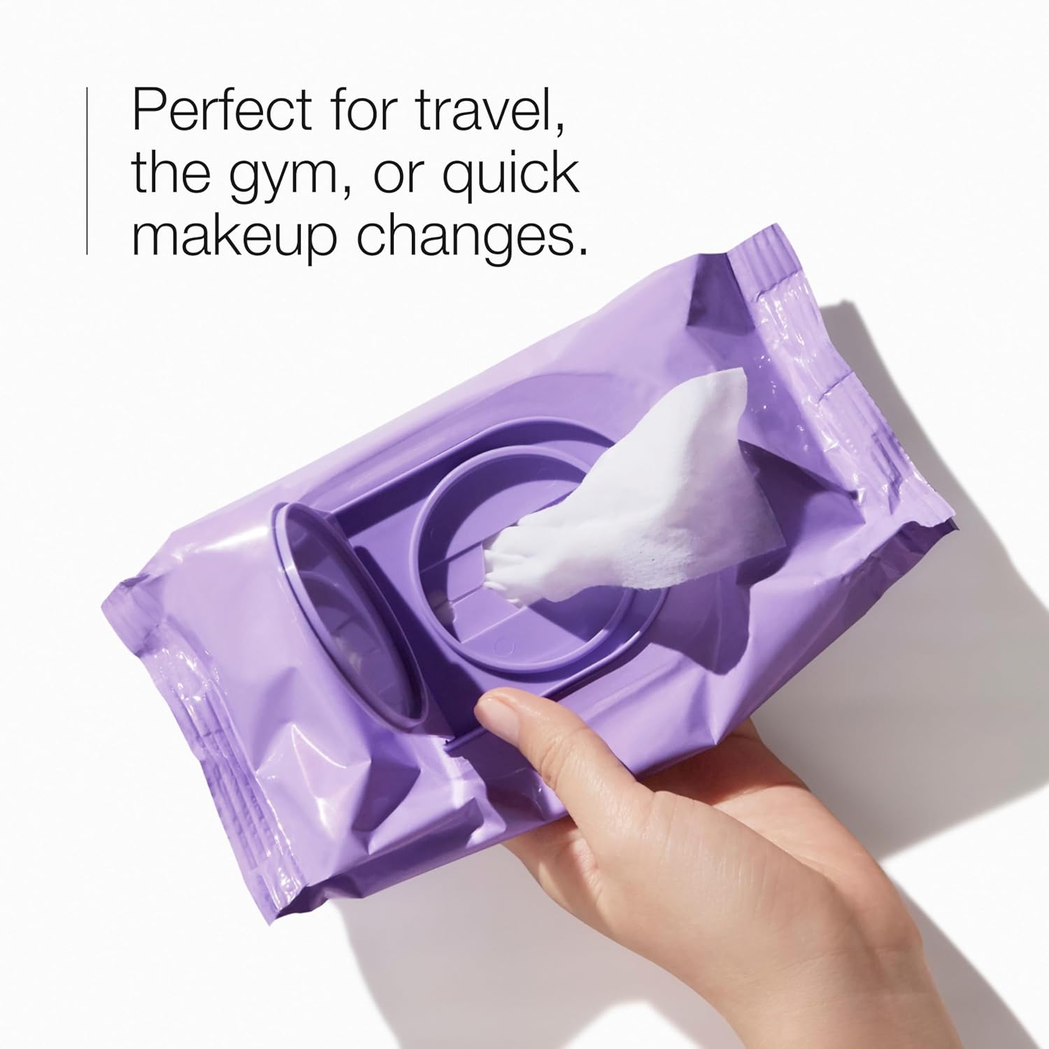 Clinique Take The Day Off Micellar Cleansing Makeup Remover Wipes For Face and Eyes | For All Skin Types | No Water Required | Perfect For Gym or Travel, 50 Count - Image 4