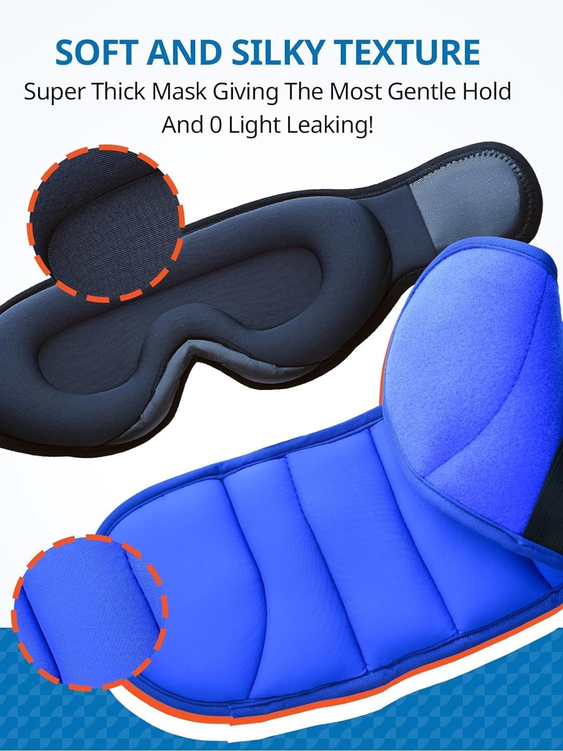 Travel Pillows for Airplanes, 360° Support Headrest Pillow with Eye Mask for Sleeping, Travel Airplane Pillow for Long Flights Car Road Trip, Travel Accessories Stop Bobblehead, Black - Image 5