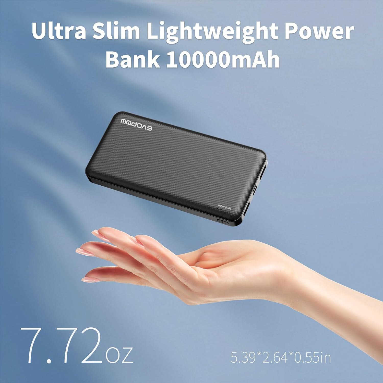 2 Pack Portable Charger, Slimmer 10000mAh Power Bank, USB C in&Out Fast Charging Battery Pack, Portable Power Bank for iPhone 16 15 14 13 12 Tablet Samsung S23 S22 Pixel and Heated Vest (Black) - Image 2