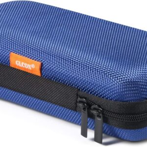 GLCON Portable Protection Hard EVA Case for External Battery, Cell Phone, GPS, Hard Drive, USB/Charging Cable, Small Carrying Bag Mesh Inner Pocket, Zipper Enclosure, Universal Travel Pouch Bag