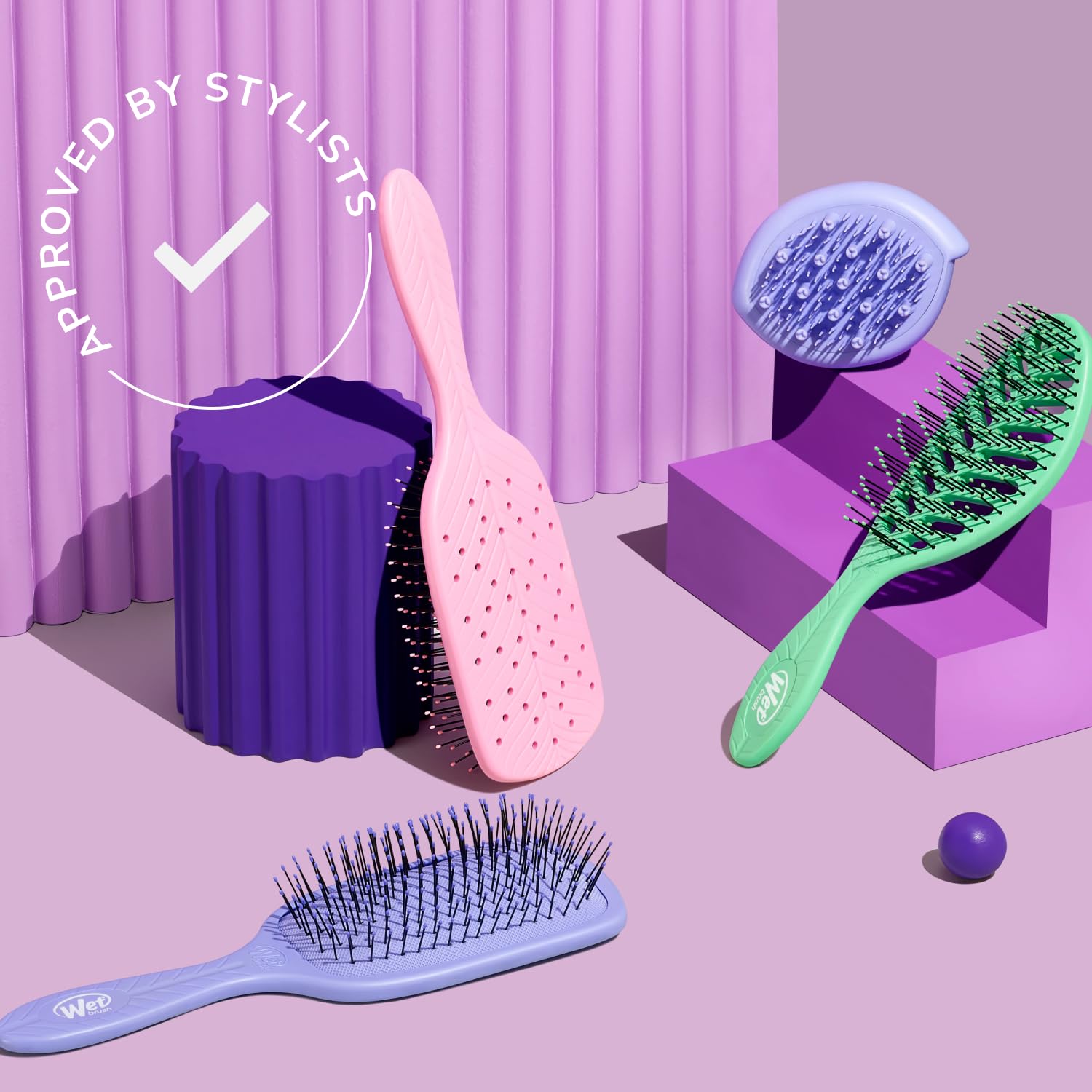 Wet Brush Go Green Mini Detangler, Green - Detangling Travel Hair Brush - Ultra-Soft IntelliFlex Bristles Glide Through Tangles & Gently Loosens Knots While Minimizing Pain, Split Ends & Breakage - Image 8
