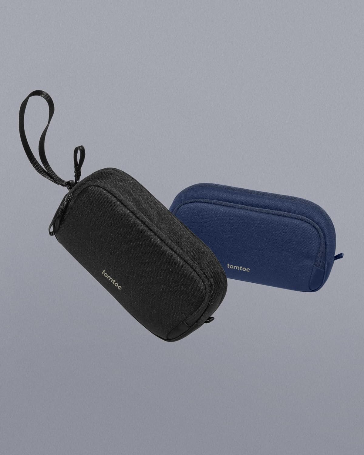 tomtoc Electronic Organizer Travel Case, Water Resistant Dual Compartment Tech Pouch Cable Organization Storage Bag for Charger, Cord, Phone, Hard Drive, Power Bank, Accessories Travel Essentials - Image 9