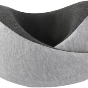 Travel Neck Pillow Airplane, Memory Foam Travel Pillows for Comfort on Sleeper Hold Compact and Ergonomic Design for Traveling Car Rides Home Road Trip Essentials for Adults and Kids (Grey)