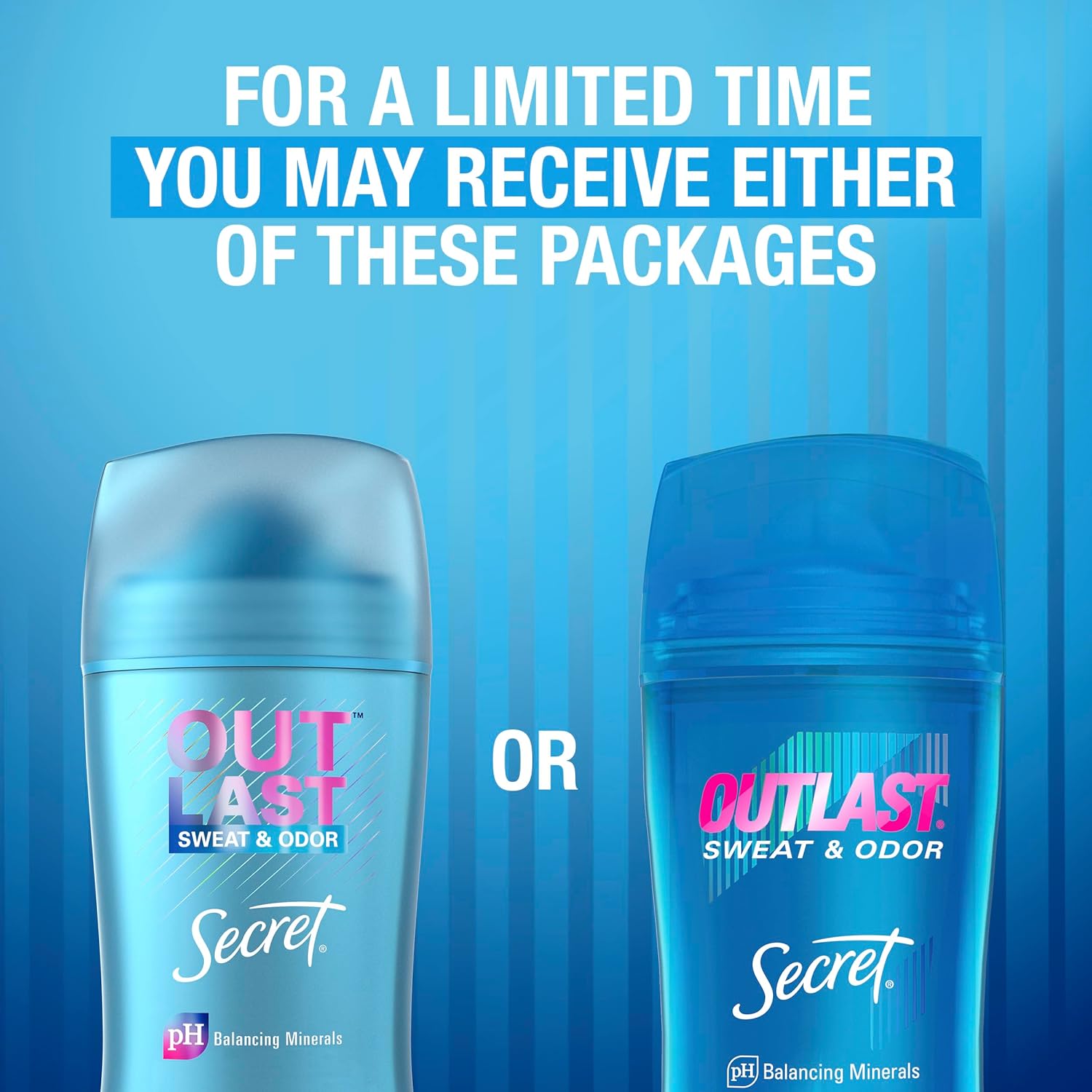 Secret Outlast Antiperspirant Deodorant for Women, 72hr Sweat & Odor Protection, PH Balancing Minerals, Invisible Solid, Completely Clean Scent, Travel Size, 0.5 oz - Image 6
